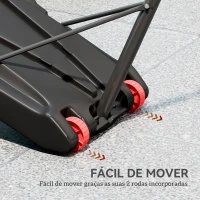 SPORTNOW Tabela de Basquetebol para Exterior com Alvo de Dardos com Ajustável 210-247 cm Rodas Base Rellenável Preto(m-7)