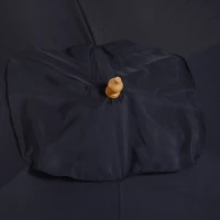 Outsunny 2 x 3m Wooden Garden Parasol Umbrella Outdoor Sun Shade Canopy, Black(m-10)