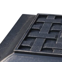 Outsunny 9kg Square Garden Parasol Base Holder Resin Outdoor Market Umbrella Stand with Adjustable Coupler, Bronze(m-8)