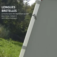 Outsunny Parois latérales de Rechange Barnum panneaux latérals pour tonnelle 3 x 3 ou 3 x 6 m 2 pièces gris foncé(m-7)