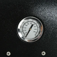 Outsunny Forno per Pizza Pieghevole e Portatile con Pala e Pietra, in Acciaio e Legno, 81x40x72 cm, Nero(m-9)