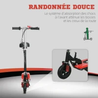HOMCOM Trottinette électrique 120 W Pliable pour enfants 7-14 ans, 15 Km/h Max(m-7)