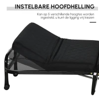HOMCOM regisseursstoel tuinstoel klapstoel landelijke stoel fauteuil zwart / groen(m-5)