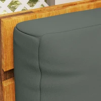 Outsunny Two Piece Seat Pallet and Back Cushions - Charcoal Grey(m-9)