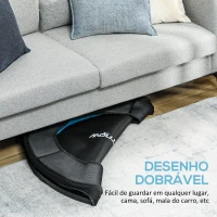 SPORTNOW Trampolim Fitness Ø102 cm Trampolim Fitness Dobrável com Estrutura de Aço Antiderrapante Ø102x22 cm Azul(m-4)