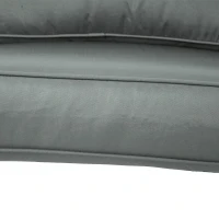 Outsunny 2 Seater Back and Seat Cushion Pillows Replacement, Patio Chair Cushions Set for Indoor Outdoor, Charcoal Grey(m-8)