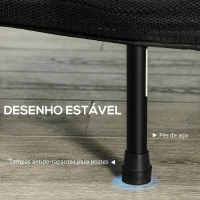 SPORTNOW Trampolim Fitness Ø102 cm Trampolim Fitness Dobrável com Estrutura de Aço Antiderrapante Ø102x22 cm Azul(m-6)