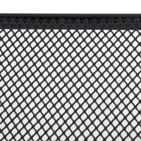 Outsunny Square Garden Metal Bistro Table Outdoor Patio Coffee Side Desk - Black 45L X 45W X 50H CM(m-10)