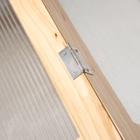 Outsunny Raised Garden Bed with Greenhouse Top, Garden Wooden Cold Frame Greenhouse Flower Planter Protection with 2 Independent Roofs, 122x 61 x 82cm, Natural(m-10)