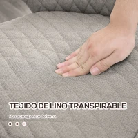 HOMCOM Pack de 2 Sillas de Comedor Tapizadas con Respaldo Ahuecado y Patas de Acero para Salón 55x55x81 cm Crema(m-4)