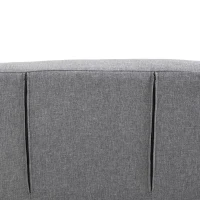 HOMCOM Sleeper Chair with Armrest 3-in-1 Sofa Bed Guest Bed Folding Mattress Folding Bed Chaise Longue Multifunction linen-like Polyester Gray 65 x 69 x 80 cm(m-8)