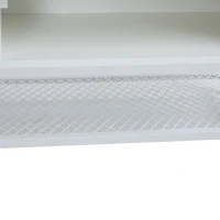 Modern Shoe Storage Bench with Padded Cushion and LED Lights, Entryway Organiser with Adjustable Shelves, 100L x 38W x 60H cm, White(m-12)