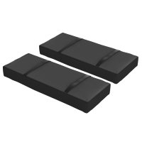 Outsunny 2er Set Sandsäcke für Sonnenschirm auffüllbare bis 25 kg Sandsack für Schirmständer 600D Oxford Schwarz