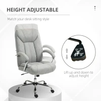 Vinsetto Ergonomic Office Chair, High Backrest, Breathable Cover, Adjustable Height, Gray(m-4)