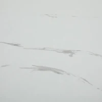 Luxury TV Stand with 3 Drawers, Faux Marble Top, and Golden Panel Design, 200L x 40W x 42H cm, White(m-10)