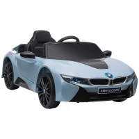 HOMCOM Licensed BMW i8 Coupé Masina Electrica, Telecomanda, MP3, Baterie pentru 3-8 Ani(m-1)