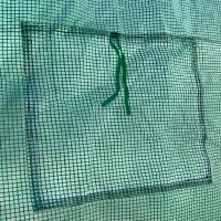 Outsunny Walk-in Polytunnel Garden Greenhouse, Outdoor Mesh Door Greenhouse with PE Cover and 6 Windows, 3.5 x 3 x 2m, Green(m-12)