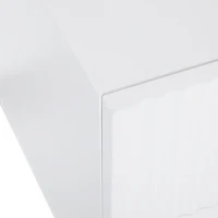 Modern TV Stand with Storage Cabinet for 85-Inch TV, Entertainment Centre with Open Shelves, 190L x 35W x 45H cm, White+Gold(m-9)