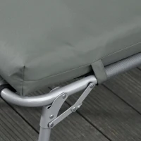 Outsunny Set van 2 Extra Dikke 8cm Ligstoelkussens, Geschikt voor Tuinstoelen in Donkergrijs(m-7)