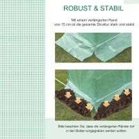 Outsunny Gewächshausfolie 6x3x2m, wasserdicht Gartenfolie mit UV Schutz, Folie aus PE, Abdeckplane für Gartenarbeit Treibhaus Folientunnel, Tunnelfolie für Außenbereich, Pflanzen, Grün(m-5)