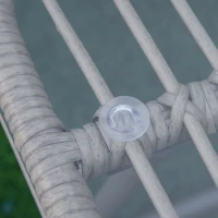 Outsunny Ensemble salon de jardin en résine tressée 2 fauteuils 1 canapé 2 places 1 table en verre trempé coussins assise dossier déhoussables(m-9)