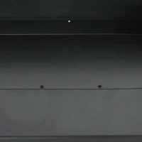 Outsunny Charcoal BBQ Grill, Barbecue Trolley with Double Adjustable Grill, Side Table, Storage Shelf and Wheels for Outdoor Garden Party Cooking, Black(m-9)