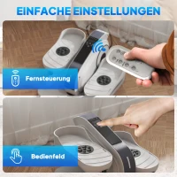 SPORTNOW Zitpedaaltrainer, Mini-Ellipsentrainer met LCD-Monitor, Afstandsbediening, 10 Instelbare Snelheidsniveaus, Wit(m-5)