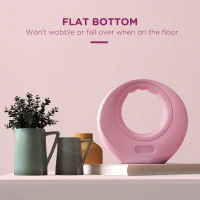 SPORTNOW 12kg Kettlebell, Kettle Bell with Wide Handle for Home Gym, Weight Lifting, Strength Training, Pink(m-5)