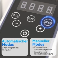 SPORTNOW Zitpedaaltrainer, Mini-Ellipsentrainer met LCD-Monitor, Afstandsbediening, 10 Instelbare Snelheidsniveaus, Wit(m-4)