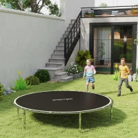 SPORTNOW Trampoline Replacement Mat with Spring Pull Tool, 42 V-Hooks, for 8ft Trampoline using 14cm Springs, Green(m-2)