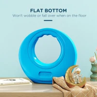 SPORTNOW 10kg Kettlebell, Kettle Bell with Wide Handle for Home Gym, Weight Lifting, Strength Training, Light Blue(m-5)