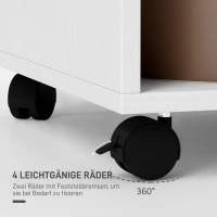 HOMCOM Szafa Garderoba, 60 cm x 40 cm x 127 cm, 1 Drążek na Ubrania, 2 Półki, Biały(m-5)