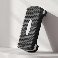 HOMCOM Stepper Fitness Casa, Step Fitness con Altezza Regolabile 10-15 cm, con Strato Antiscivolo, Pedana Step Fitness Casa per Allenamento a Palestra, 68x29cm, Nero e Grigio(m-8)