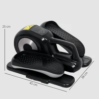 SPORTNOW Elliptique de bureau vélo elliptique électrique avec télécommande écran LCD 12 vitesses réglables 45 x 38 x 25 cm noir(m-3)