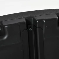 Outsunny Parasol Base, Water and Sand Filled, Up to 75kg, Portable Umbrella Stand Weights for Cantilever Banana Parasol with Wheels, Black(m-10)