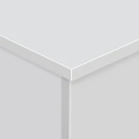 HOMCOM Coffre de rangement, banc de rangement avec couvercle rabattable et charnières de sécurité, banc chaussures, meuble d'entrée, couloir, chambre, salon, 100 x 40 x 40 cm, blanc(m-9)