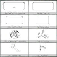 HOMCOM Modulares Regalsystem für 12 Paar Schuhe, 49 cm x 36,5 cm x 108 cm, Weiß(m-6)