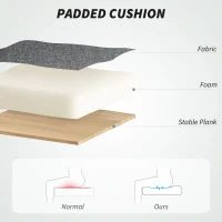 HOMCOM Six-Point Office Massage Chair, with Heat - Grey(m-6)