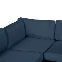 Outsunny Set of 14 Mixed Cushion Covers - Blue(m-8)