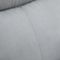 HOMCOM Fauteuil releveur électrique, fauteuil relax électrique avec repose-pied, dossier inclinable, télécommande et poche latérale charge 120kg tissu aspect lin gris clair(m-8)