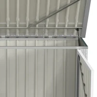 Outsunny Abri cache poubelle double avec deux portes et ouverture 178,5 x 104,5 x 128,5/113 cm vert(m-9)