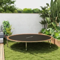 SPORTNOW Trampoline Replacement Mat with Spring Pull Tool, 42 V-Hooks, for 8ft Trampoline using 14cm Springs, Orange(m-9)