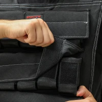 SPORTNOW Colete de Pesos 15 kg Colete de Musculação Ajustável com Bandas Reflectoras Colete de Cross Training  Preto(m-8)