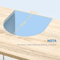kleankin Móvel para Lavatório Pousar Armário para Casa de Banho de Madeira com 2 Portas e Prateleira Interior Ajustável 60x30x60cm Branco(m-4)