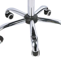 HOMCOM Chaise de bureau fauteuil manager pivotant hauteur réglable revêtement synthétique capitonné blanc(m-8)