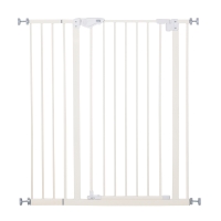 PawHut Absperrgitter für Hunde, extra hoch, Schließautomatik, Metallrahmen, 97,5 x 104,1 cm, Weiß