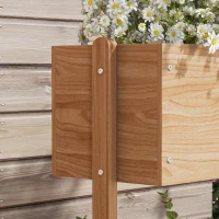 Outsunny Jardinière sur pieds surélevée 3 niveaux avec inserts d'irrigation et feutre drainage en bois pour extérieur(m-9)