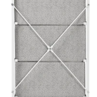 HOMCOM Commode en Tissu Meuble de Rangement 4 tiroirs chiffonnier dim. dim. 45L x 30l x 92H cm Cadre en métal(m-7)