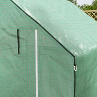 Outsunny Serre de jardin avec 1 porte, 1 fenetres, étagères 3 niveaux pour Légumes Plantes Fleurs Bâche PE 140 x 143 x 190 cm(m-8)