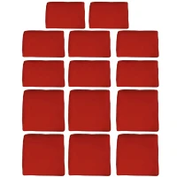 Outsunny Set of 14 Outdoor Cushion Covers - Red(m-11)